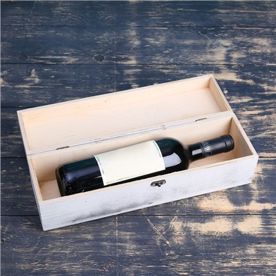 Ящик под вино, состаренный, 10×35×10см