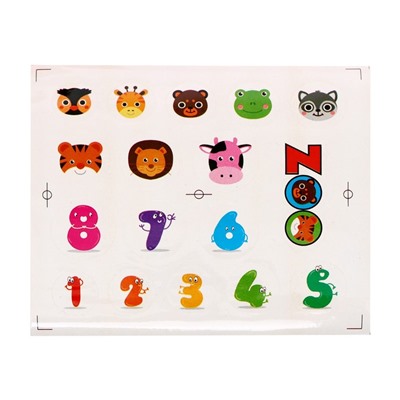 Развивающая пирамидка «Утёнок» с наклейками, 9 предметов, цвета МИКС
