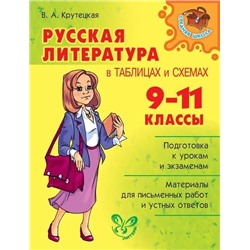 Русская литература в таблицах и схемах. 9-11 классы  | Крутецкая В.А.