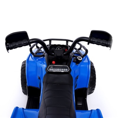 Электромобиль «Квадроцикл», EVA колеса, кожаное сидение, цвет синий