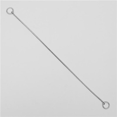 Ошейник "Кобра", 50 см, толщина цепочки 4 мм, серебристый