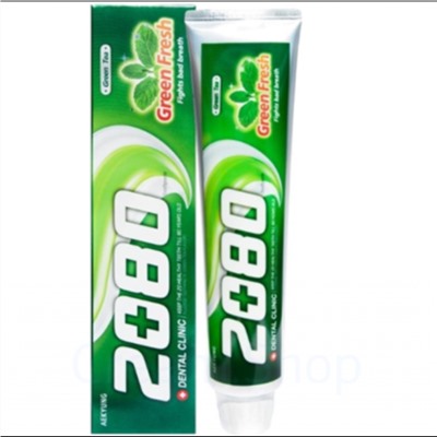 Dental Clinic2080 Зубная паста с зеленым чаем Green Fresh,120g