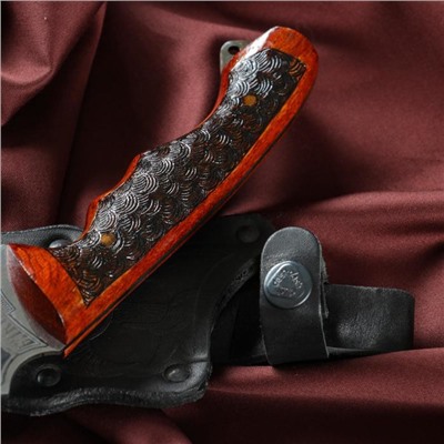 Нож туристический "Викинг" рукоять жженый орех, сталь 40х13