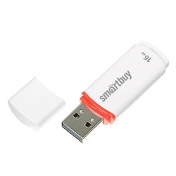 USB карта памяти 16ГБ Smart Buy Crown (белый)