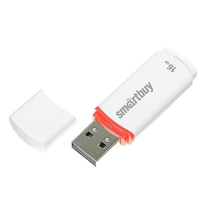 USB карта памяти 16ГБ Smart Buy Crown (белый)