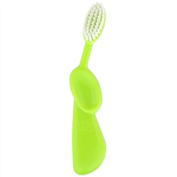 RADIUS, Kids Brush, зубная щетка для детей от 6 лет, сверхмягкая, для правшей, лаймово-зеленая, 1 шт.