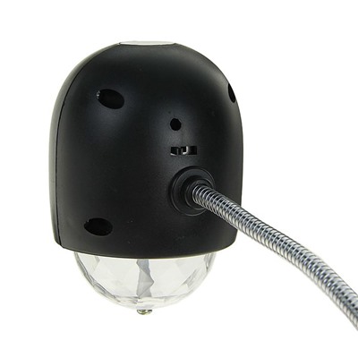Светильник-дисколампа от USB, 5 Вт, l - 19 см,  d - 6 см  черный