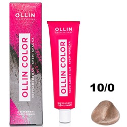Перманентная крем-краска для волос  COLOR 10/0 OLLIN 100 мл