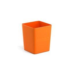 Стакан для пишущих принадлежностей ErichKrause Base 7,5 х 9 х 7,5 см, Solid, неон оранжевый