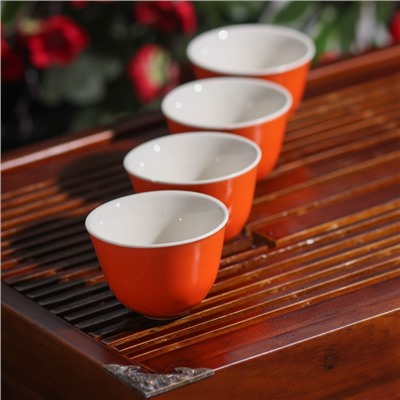 Набор для чайной церемонии «Оранж», 6 предметов: чайник 150 мл, чахай, 4 чашки 30 мл
