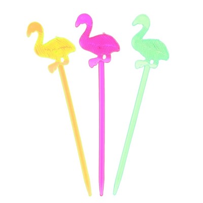 Шпажки для канапе «Фламинго», набор 12 шт., цвета МИКС