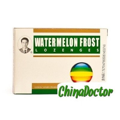 Таблетки для рассасывания от ангины "Watermelon frost" (Xiguashuang Runhou Pian)