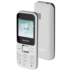 Сотовый телефон Maxvi  C3 White, без СЗУ в комплекте