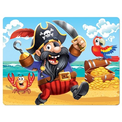 Набор пазлов «Приключения пиратов», 3 штуки по 54 элемента