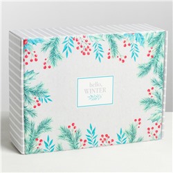 Складная коробка Hello, winter, 30.7 × 22 × 9.5 см