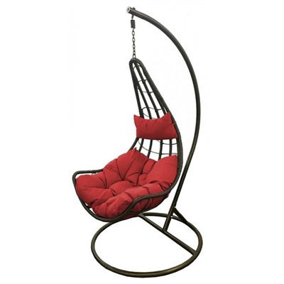 Подвесное кресло BEND2, с подушкой, цвет коричневый