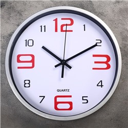 Часы настенные, серия: Классика, "Кампанья", дискретный ход, d=27.5 см, 30 х 30 см