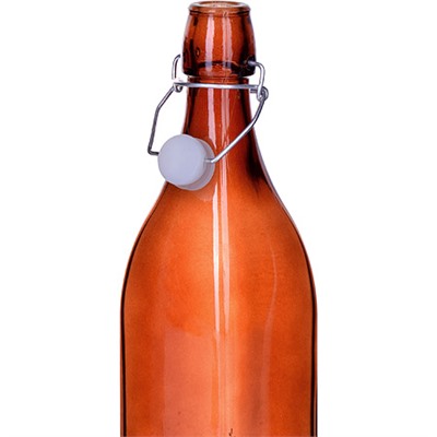28173-3 Бутылка 500мл стекло с крышкой КОРИЧНЕВЫЙ LR (х24)