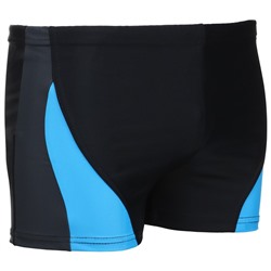 Плавки для плавания, размер 28, цвет чёрный/серый/голубой
