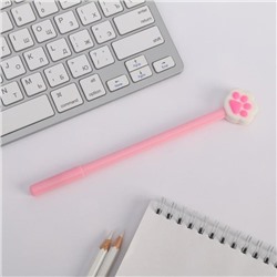 Ручка "Лапка" розовая