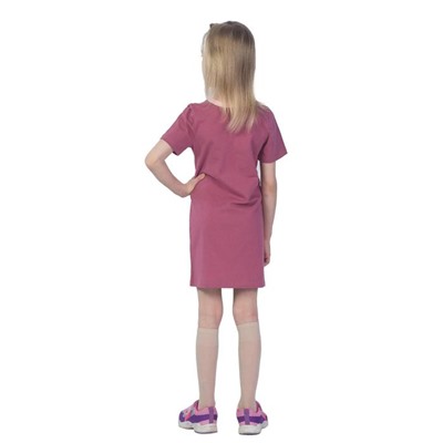 Платье детское, рост 122 см, цвет малиновый