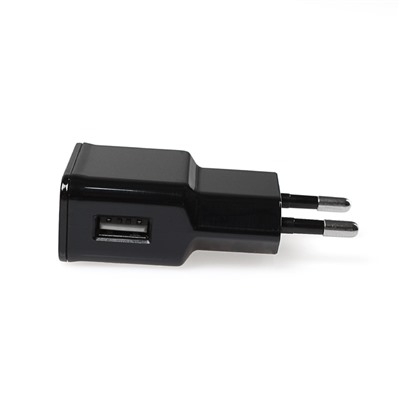 Сетевое зарядное устройство CODE, USB, 2.1 А, черное