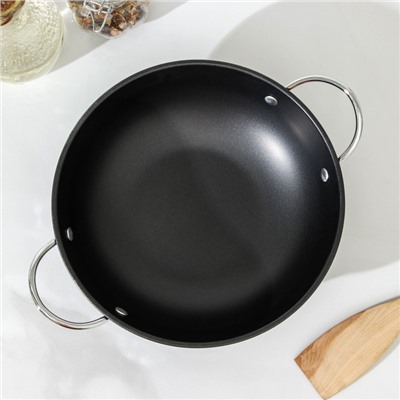 Сковорода-Wok «Мини», d=20 см, антипригарное покрытие, цвет чёрный