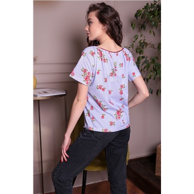 ElenaTex, Женская блузка с цветочным принтом