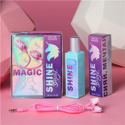 Подарочный набор «Magic box»: парфюм (30 мл), наушники вакуумные