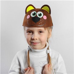 Карнавальная шляпа детская «Мишка», р-р. 52-54