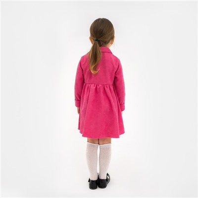 Платье детское KAFTAN "Velvet", р. 38 (146-152), ярко-розовый