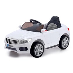 Электромобиль S CLASS, 2 мотора, EVA колёса, активная подвеска, кожаное сиденье, цвет белый