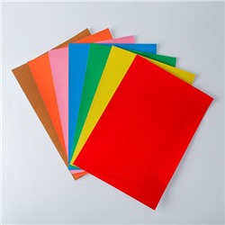 Набор цветного картона "Бархатный" 7 листов 7 цветов, 21х29,7 см