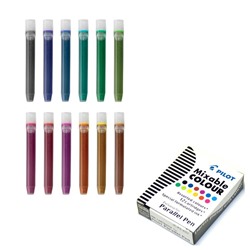 Картридж чернильный Pilot, набор 12 штук для Parallel Pen (каллиграфия), 12 цветов, микс