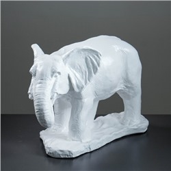 Фигура "Слон большой", белый 52х33см