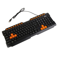 Клавиатура Ritmix RKB-151, игровая, проводная, мембранная, 107 клавиш, USB, черная