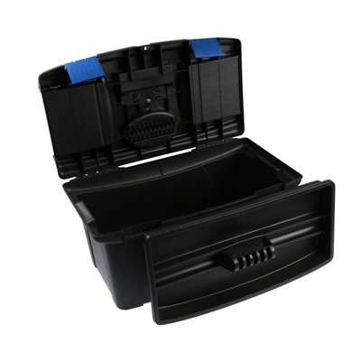 Ящик для инструмента ТУНДРА, 22", 560 х 325 х 290 мм, пластиковый, лоток, два органайзера