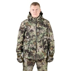 Куртка с капюшоном для спецназа демисезонная МПА-26 (тк.софтшелл) КМФ питон лес (54/4)