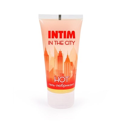 Гель-смазка INTIM in the city Hot, на водной основе, разогревающая, имбирь, 60 мл