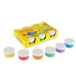 Краски пальчиковые, набор 6 цветов х 60 мл, «Каляка-Маляка», для малышей