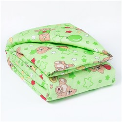 Одеяло, размер 110*140 см, цвет зелёный 623