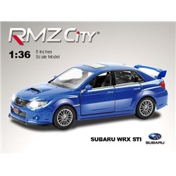 Метал. модель М1:36 RMZ CITY Subaru WRX STI, арт.544009.
