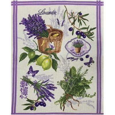 Полотенце вафельное LAVANDER - корзинка р-р 50х60