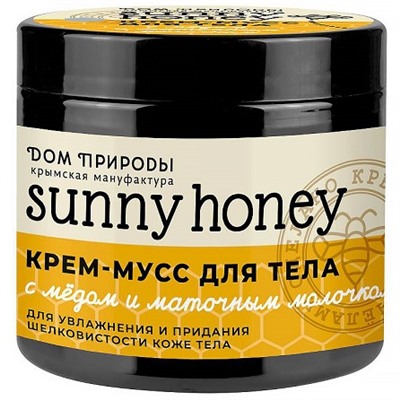 Крем-мусс для тела «Увлажнение Мёд и маточное молочко» Дом природы
