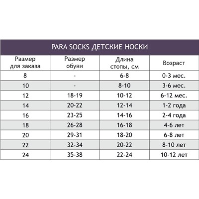 Para socks, Носочки для девочки 3 пары Para socks
