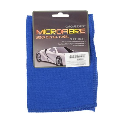 Салфетка для автомобиля, микрофибра 20×30 см, синяя