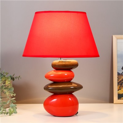 Настольная лампа 16874/1RD E14 40Вт красно-терракотовый 29х22х38 см