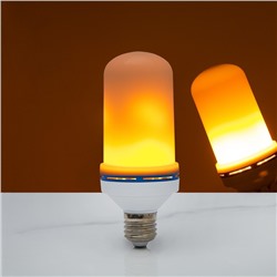 Лампа "Горящее пламя", 3 режима, SMD2835, 96 LED, 7 Вт, 220 В, цоколь Е27