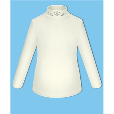 Школьная молочная блузка для девочки 74501-ДШ17