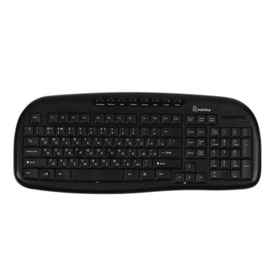 Комплект клавиатура и мышь Smartbuy 205507AG, беспроводной, мембранный, 1600 dpi, черный